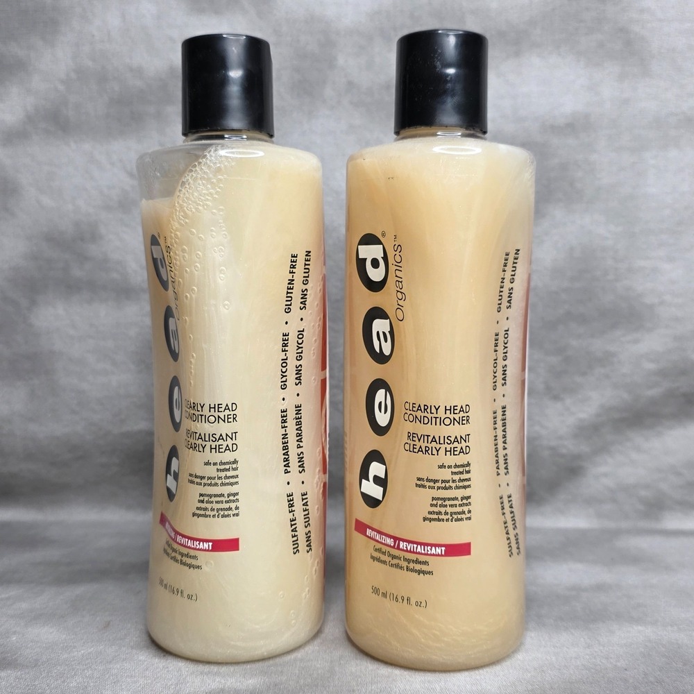 (X2) Head Organics Clearly Head CONDITIONER 16.9 fl oz *Misshapen Bottles